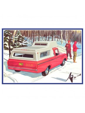 Kit de modelismo Ford F-100 Camper 1963 de AMT