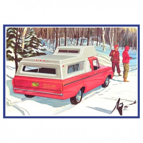 Kit de modelismo Ford F-100 Camper 1963 de AMT