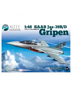 Maquette Saab Jas-39 B/D Gripen 1/48 de Kitty Hawk