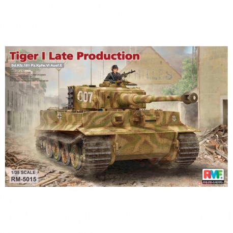 Kit de modelo em escala 1/35 Tiger I Late Production da Rye Field