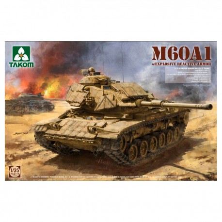 Maquette char M60A1 Takom avec Blindage Réactif Explosif