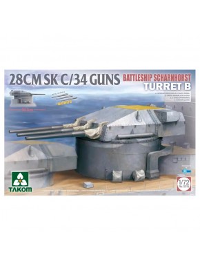 Maqueta de torreta B del acorazado Scharnhorst 1/72