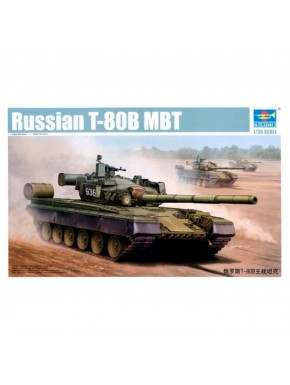 Modelo de tanque russo T-80B MBT escala 1/35