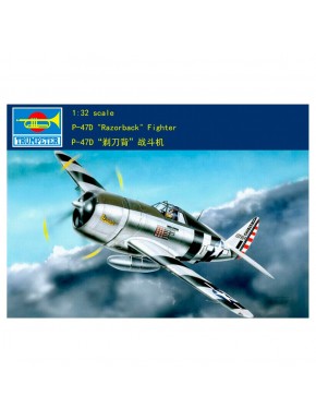 Maquete do P-47D Thunderbolt Razorback em escala 1/32 da Trumpeter