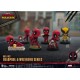 Figurines Deadpool 3 et Wolverine Mini Egg Attack 8 cm