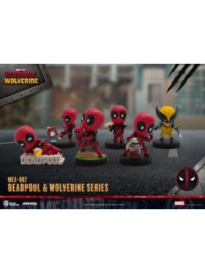 Figurines Deadpool 3 et Wolverine Mini Egg Attack 8 cm