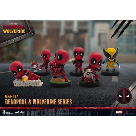 Figurines Deadpool 3 et Wolverine Mini Egg Attack 8 cm