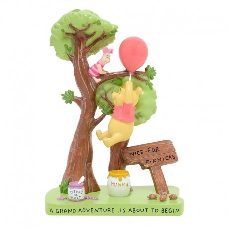 Figurine de Winnie l'Ourson et amis Disney avec ballon rouge