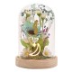 Lumière décorative de Jasmine avec fleurs sous un dôme en verre