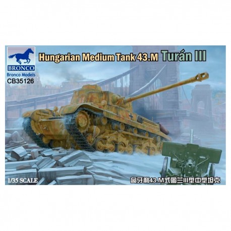 Maquete Tanque Húngaro 43.m Turán III Bronco Models