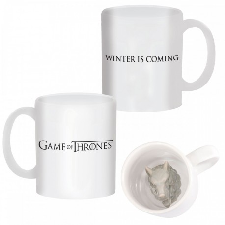 Taza 3D Juego de Tronos Huargo Stark