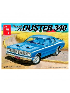 Maqueta Plymouth Duster 1971 azul de AMT
