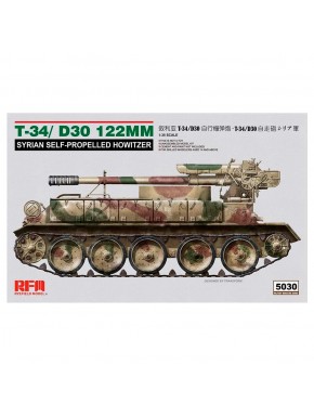 Maquette Syrienne T-34 D30 122mm échelle 1/35