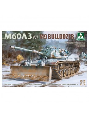 Maquette M60A3 avec Bulldozer M9 de Takom