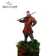 Figura em resina de guerreiro viking Ubbe em escala 75mm