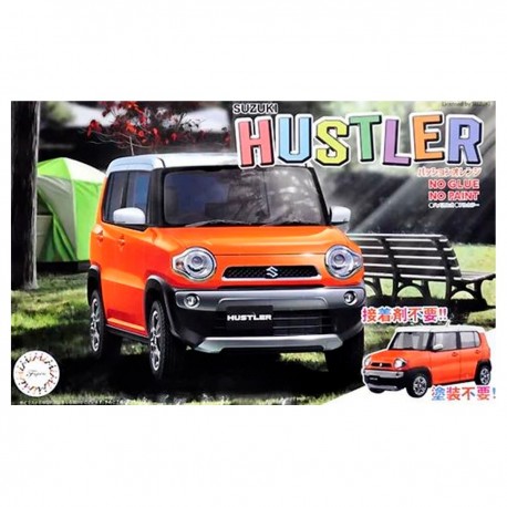 Modelo a escala 1/24 Suzuki Hustler naranja pasión
