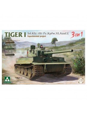 Maquette du char Tiger I Expérimental à l'échelle 1/35 par Takom