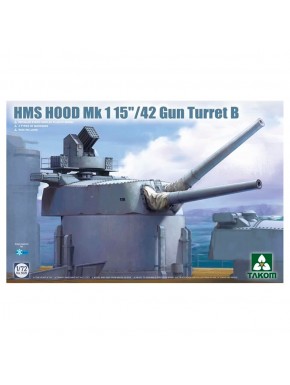 Maquette HMS Hood Mk1 Tourelle B 1/72 par Takom