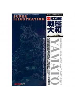 Livro Couraçado Yamato com diagramas e detalhes em inglês e japonês