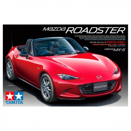 Maqueta del Mazda Roadster MX-5 en escala 1/24, marca Tamiya
