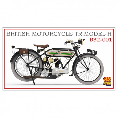 Modelo 3D de motocicleta británica Modelo H a escala 1/32