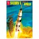 Maqueta de cohete Saturno V y nave Apolo de AMT