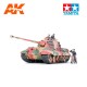 Maquette King Tiger Ardennes 1/35 de Tamiya avec moto