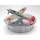 Plateforme tournante grise Tamiya avec modèles réduits