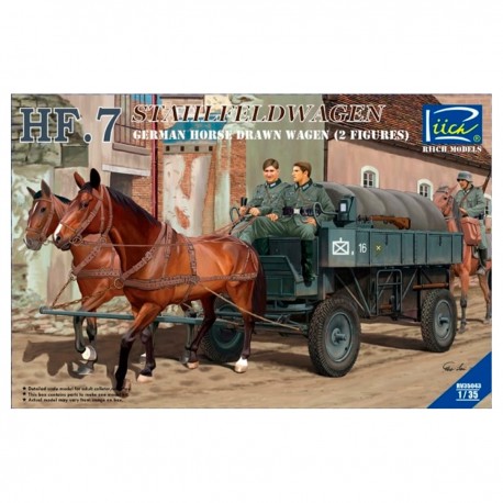 Modèle HF.7 Stahlfeldwagen 1/35 avec deux figurines de Riich Models