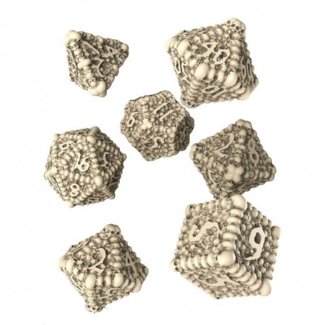 Pack de dados Dice Macabre en fondo oscuro