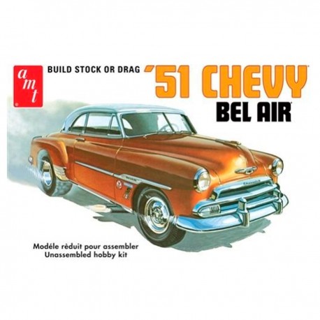 Kit de modelo a escala 1951 Chevy Bel Air AMT