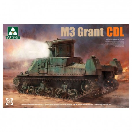 Maquette du char M3 Grant CDL échelle 1/35 par Takom