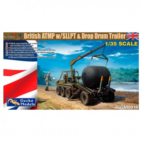 Modelo em escala ATMP britânico com SLLPT e trailer