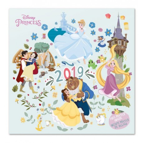 Calendario pared 2019 Princesas Disney