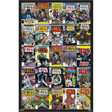 Poster Star Wars Covers Comic