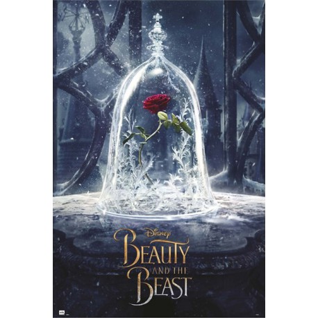 Póster La Bella y la Bestia Rosa Disney 61 x 91 cm