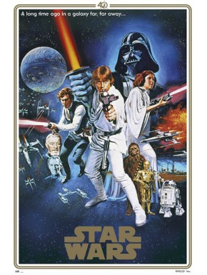 Poster Star Wars Classic 40e Anniversaire