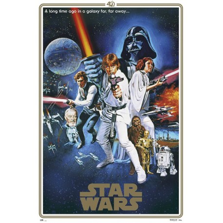 Poster Star Wars Classic 40th Anniversary