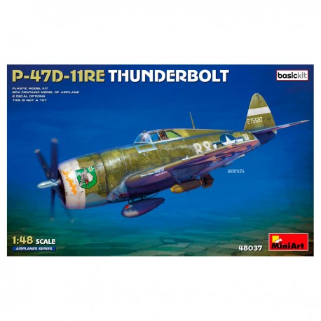 Kit de modelismo P-47D-11RE Thunderbolt 1:48 MiniArt