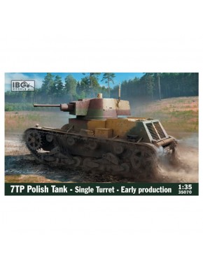 Modèle à l'échelle 1/35 du char 7TP polonais avec tourelle unique