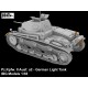 Modelo de tanque ligero alemán Pz.Kpfw. II Ausf. A2 a escala 1/35
