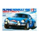Maqueta azul del coche Alpine A110 Monte-Carlo 1971