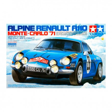 Maqueta azul del coche Alpine A110 Monte-Carlo 1971
