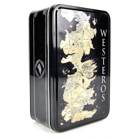 Caja de hojalata Mapa Westeros Juego de Tronos