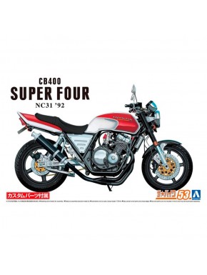 Modelo em escala Honda NC31 CB400 Super Four '92