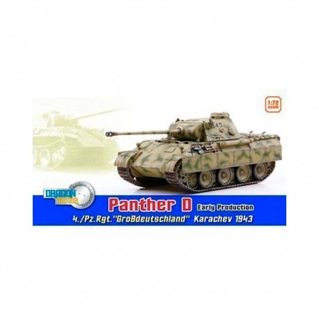 Modelo em escala 1:72 do tanque Panther Ausf.D pela Dragon