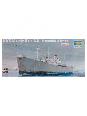 Maquete do navio WWII Liberty Ship S.S. Jeremiah O'Brien da Trumpeter
