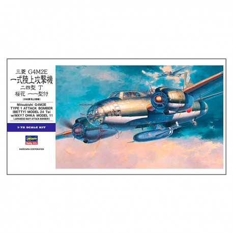 Modelo de aeronave Mitsubishi G4M2E da Hasegawa