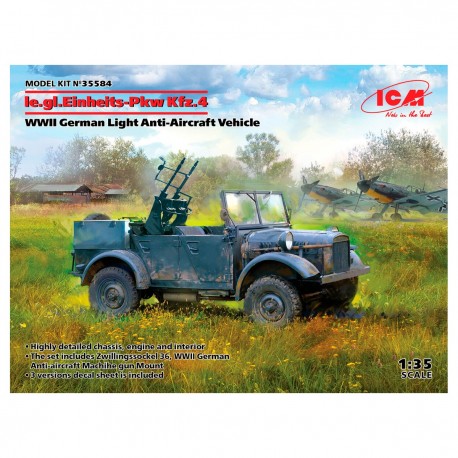 Modelo a escala Le.gl.Einheitz-PKW Kfz.4 Segunda Guerra Mundial