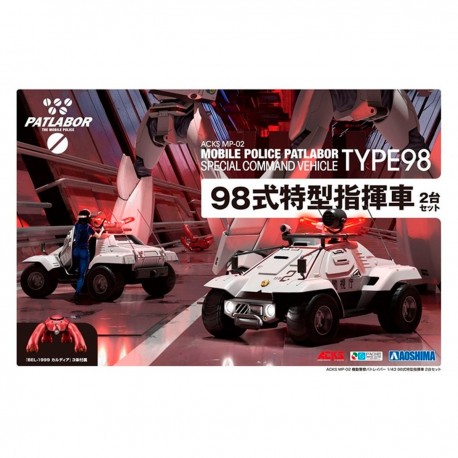 Caixa do veículo de comando Patlabor Tipo 98 da Aoshima